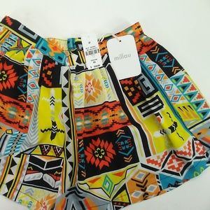 LF Brands Aztec Print Shorts